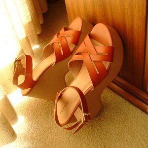 Torrid Platform Wedge Sandals Size 12W